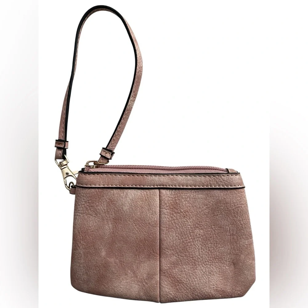 Wilsons Leather Cashwrap Pale Pink Wristlet